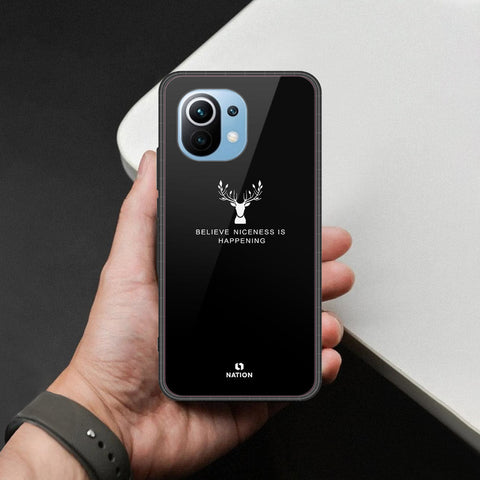 Xiaomi Mi 11 Cover - Nice Series - HQ Ultra Shine Premium Infinity Glass Soft Silicon Borders Case