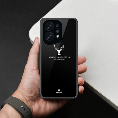 Oppo Find X5 Cover - Nice Series - HQ Ultra Shine Premium Infinity Glass Soft Silicon Borders Case