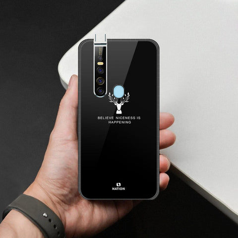 Tecno Camon 15 Premier Cover - Nice Series - HQ Ultra Shine Premium Infinity Glass Soft Silicon Borders Case