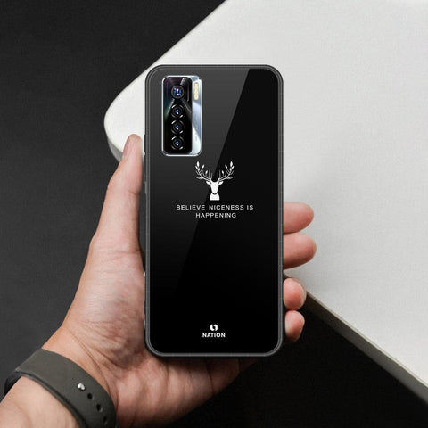 Tecno Camon 17 Pro Cover - Nice Series - HQ Ultra Shine Premium Infinity Glass Soft Silicon Borders Case
