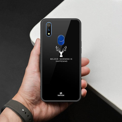 Realme 3 Pro Cover - Nice Series - HQ Ultra Shine Premium Infinity Glass Soft Silicon Borders Case