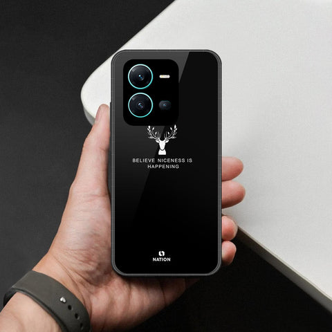 Vivo V25 5G Cover - Nice Series - HQ Ultra Shine Premium Infinity Glass Soft Silicon Borders Case