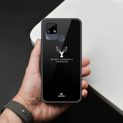 Realme Narzo 30 Cover - Nice Series - HQ Ultra Shine Premium Infinity Glass Soft Silicon Borders Case