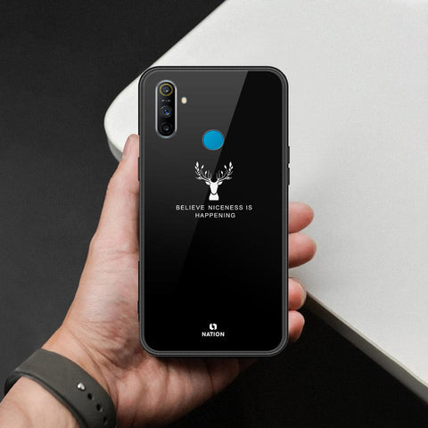 Realme C3 Cover - Nice Series - HQ Ultra Shine Premium Infinity Glass Soft Silicon Borders Case