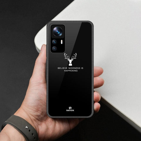 Xiaomi 12T Pro Cover - Nice Series - HQ Ultra Shine Premium Infinity Glass Soft Silicon Borders Case