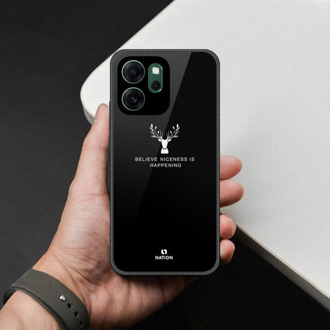 Oppo Reno 14F Cover - Nice Series - HQ Ultra Shine Premium Infinity Glass Soft Silicon Borders Case