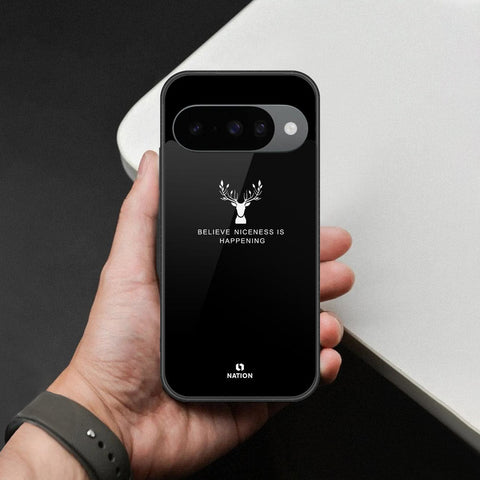 Google Pixel 10 Cover - Nice Series - HQ Ultra Shine Premium Infinity Glass Soft Silicon Borders Case