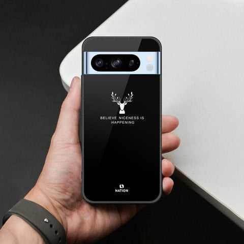 Google Pixel 8 Pro Cover - Nice Series - HQ Ultra Shine Premium Infinity Glass Soft Silicon Borders Case