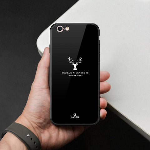 iPhone 6S / 6 Cover - Nice Series - HQ Ultra Shine Premium Infinity Glass Soft Silicon Borders Case