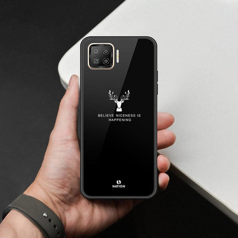 Oppo F17 Pro Cover - Nice Series - HQ Ultra Shine Premium Infinity Glass Soft Silicon Borders Case