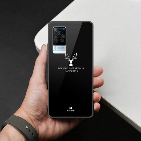 Vivo X60 Cover - Nice Series - HQ Ultra Shine Premium Infinity Glass Soft Silicon Borders Case