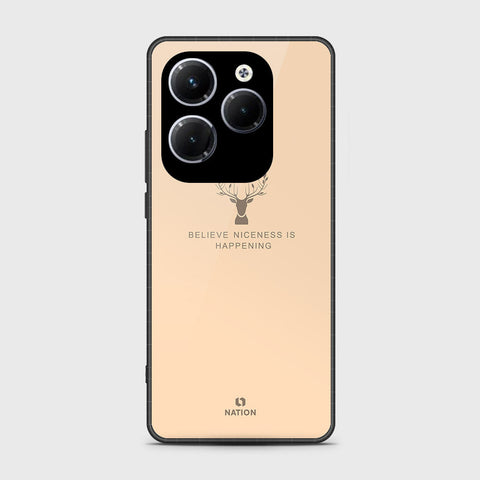Infinix Hot 40 Pro Cover- Nice Series - HQ Ultra Shine Premium Infinity Glass Soft Silicon Borders Case