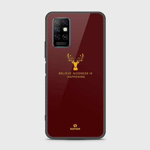 Infinix Note 8i Cover- Nice Series - HQ Ultra Shine Premium Infinity Glass Soft Silicon Borders Case (Fast Delivery)