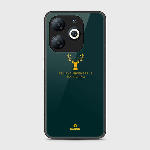 Infinix Smart 8 Plus Cover- Nice Series - HQ Ultra Shine Premium Infinity Glass Soft Silicon Borders Case