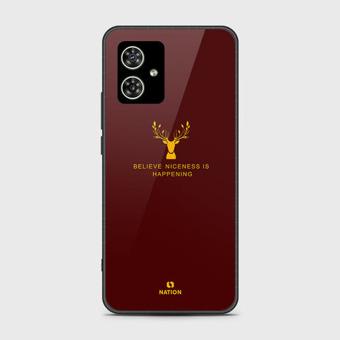 Motorola Moto G54 Cover- Nice Series - HQ Ultra Shine Premium Infinity Glass Soft Silicon Borders Case