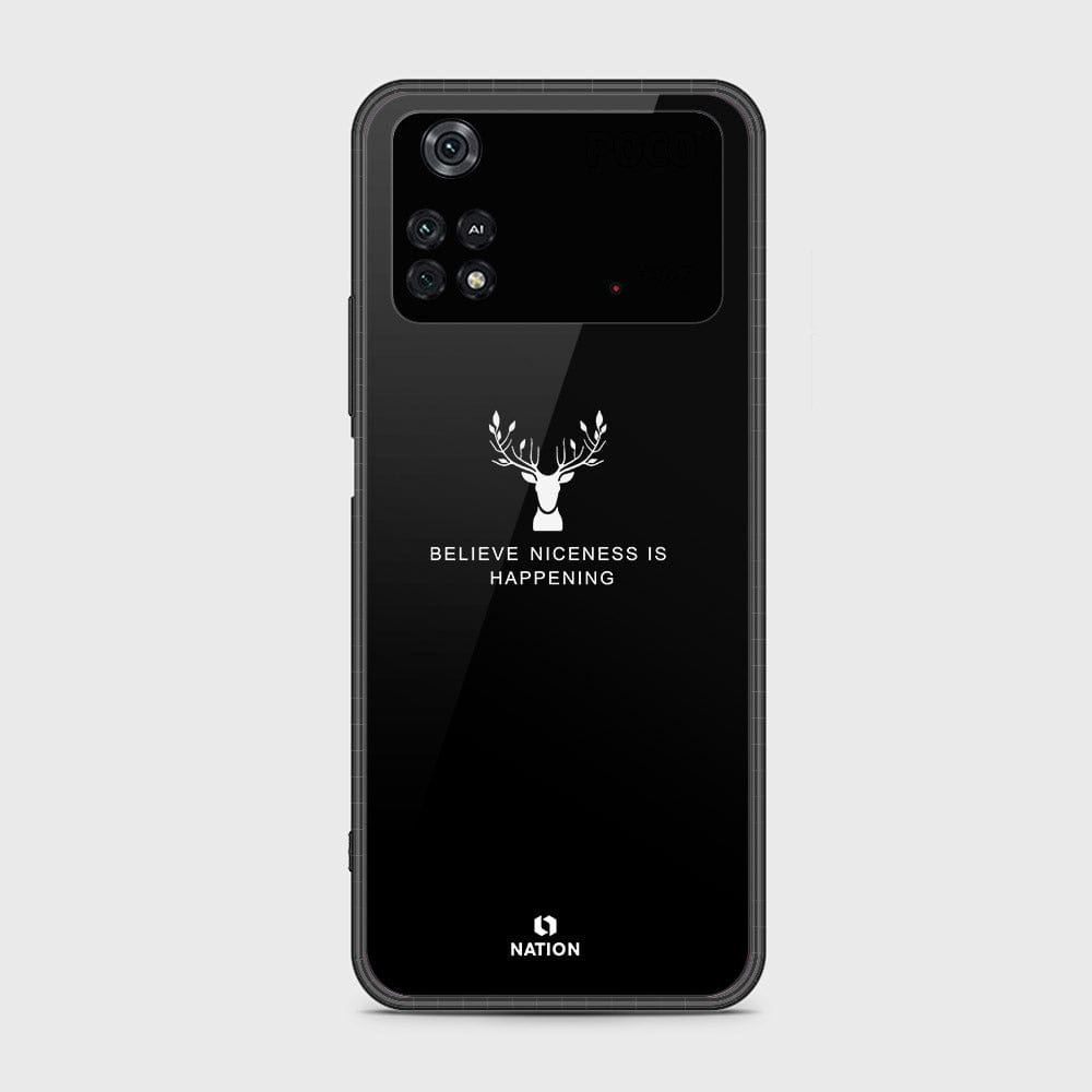 Xiaomi Poco M4 Pro Cover- Nice Series - D3 - HQ Ultra Shine Premium Infinity Glass Soft Silicon Borders Case ( Fast Delivery )