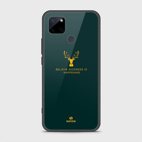 Realme C25Y Cover- Nice Series - D26 - HQ Ultra Shine Premium Infinity Glass Soft Silicon Borders Case ( Fast Delivery )
