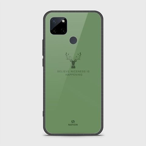 Realme C25Y Cover- Nice Series - D26 - HQ Ultra Shine Premium Infinity Glass Soft Silicon Borders Case ( Fast Delivery )