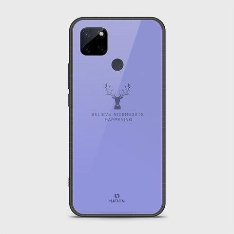 Realme C25Y Cover- Nice Series - D26 - HQ Ultra Shine Premium Infinity Glass Soft Silicon Borders Case ( Fast Delivery )