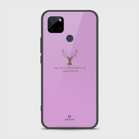 Realme C25Y Cover- Nice Series - D26 - HQ Ultra Shine Premium Infinity Glass Soft Silicon Borders Case ( Fast Delivery )