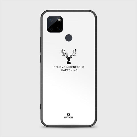 Realme C25Y Cover- Nice Series - D26 - HQ Ultra Shine Premium Infinity Glass Soft Silicon Borders Case ( Fast Delivery )