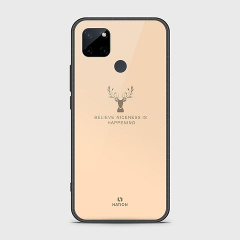 Realme C25Y Cover- Nice Series - D26 - HQ Ultra Shine Premium Infinity Glass Soft Silicon Borders Case ( Fast Delivery )