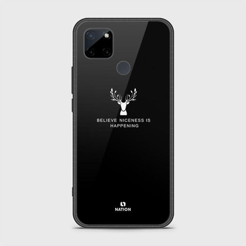Realme C25Y Cover- Nice Series - D26 - HQ Ultra Shine Premium Infinity Glass Soft Silicon Borders Case ( Fast Delivery )