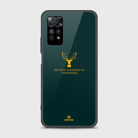 Xiaomi Redmi Note 11 Cover- Nice Series - D33 - HQ Ultra Shine Premium Infinity Glass Soft Silicon Borders Case ( Fast Delivery )