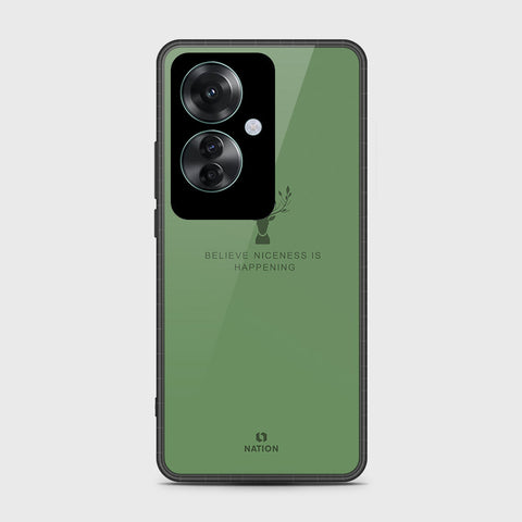 Oppo Reno 11F 5G Cover- Nice Series - HQ Ultra Shine Premium Infinity Glass Soft Silicon Borders Case