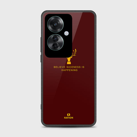 Oppo Reno 11F 5G Cover- Nice Series - HQ Ultra Shine Premium Infinity Glass Soft Silicon Borders Case