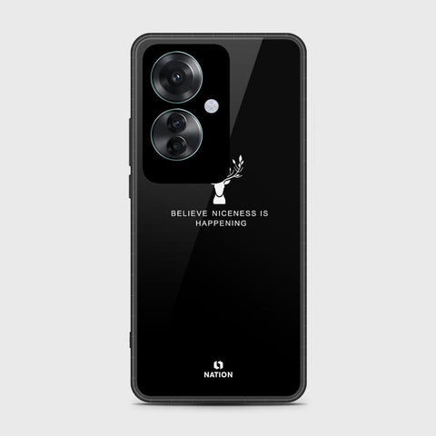 Oppo Reno 11F 5G Cover- Nice Series - HQ Ultra Shine Premium Infinity Glass Soft Silicon Borders Case