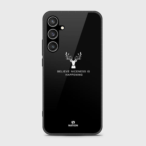 Samsung Galaxy S23 FE  Cover- Nice Series - HQ Ultra Shine Premium Infinity Glass Soft Silicon Borders Case (Fast Delivery)