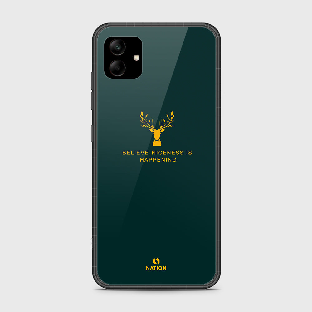 Samsung Galaxy A04 Cover- Nice Series - D27 -HQ Ultra Shine Premium Infinity Glass Soft Silicon Borders Case ( Fast Delivery )