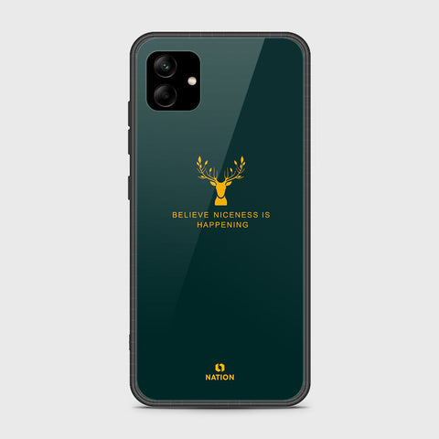 Samsung Galaxy A04 Cover- Nice Series - D27 -HQ Ultra Shine Premium Infinity Glass Soft Silicon Borders Case ( Fast Delivery )