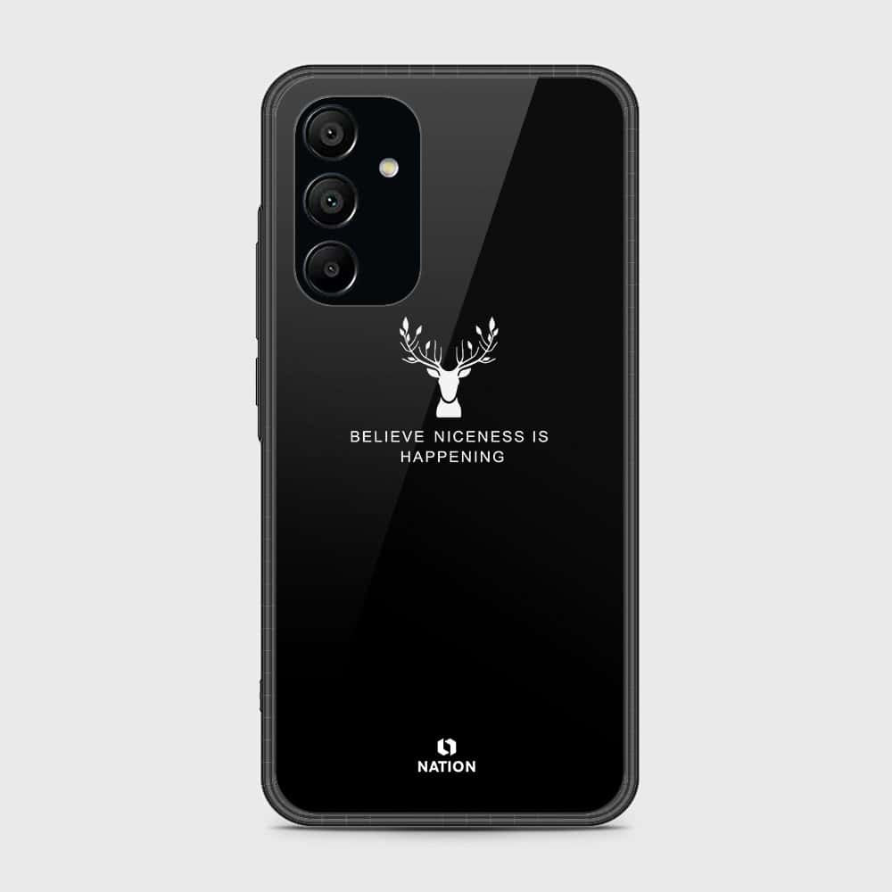 Samsung Galaxy A15 4G Cover- Nice Series - HQ Ultra Shine Premium Infinity Glass Soft Silicon Borders Case (Fast Delivery)(W)
