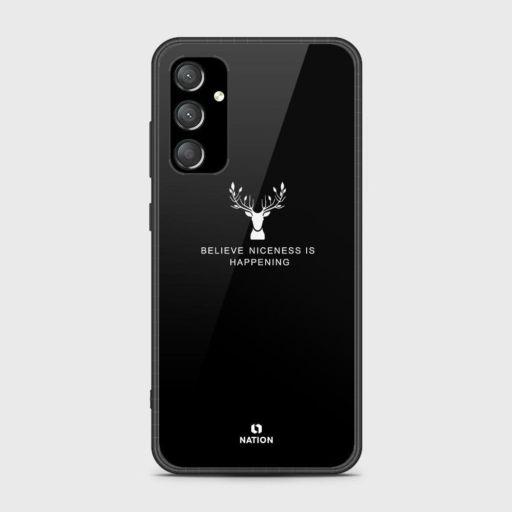 Samsung Galaxy A54 Cover- Nice Series - HQ Ultra Shine Premium Infinity Glass Soft Silicon Borders Case (Fast Delivery)