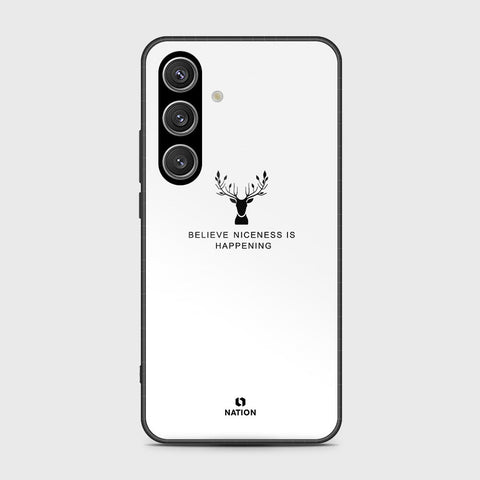 Samsung Galaxy S25 FE Cover- Nice Series - HQ Ultra Shine Premium Infinity Glass Soft Silicon Borders Case