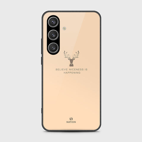 Samsung Galaxy S25 FE Cover- Nice Series - HQ Ultra Shine Premium Infinity Glass Soft Silicon Borders Case