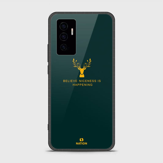 Vivo V23e Cover- Nice Series - D16 - HQ Ultra Shine Premium Infinity Glass Soft Silicon Borders Case ( Fast Delivery )