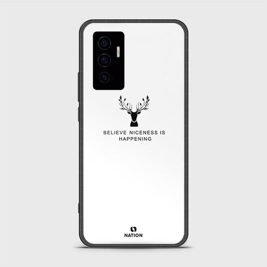 Vivo V23e Cover- Nice Series - D27 - HQ Ultra Shine Premium Infinity Glass Soft Silicon Borders Case ( fast Delivery )
