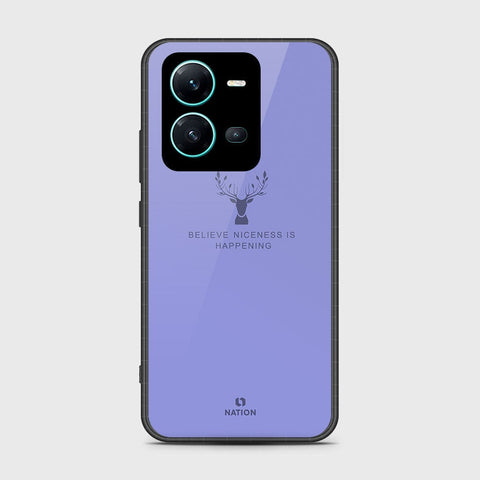 Vivo V25e Cover- Nice Series - HQ Ultra Shine Premium Infinity Glass Soft Silicon Borders Case Vivo V25 5G (Fast Delivery)