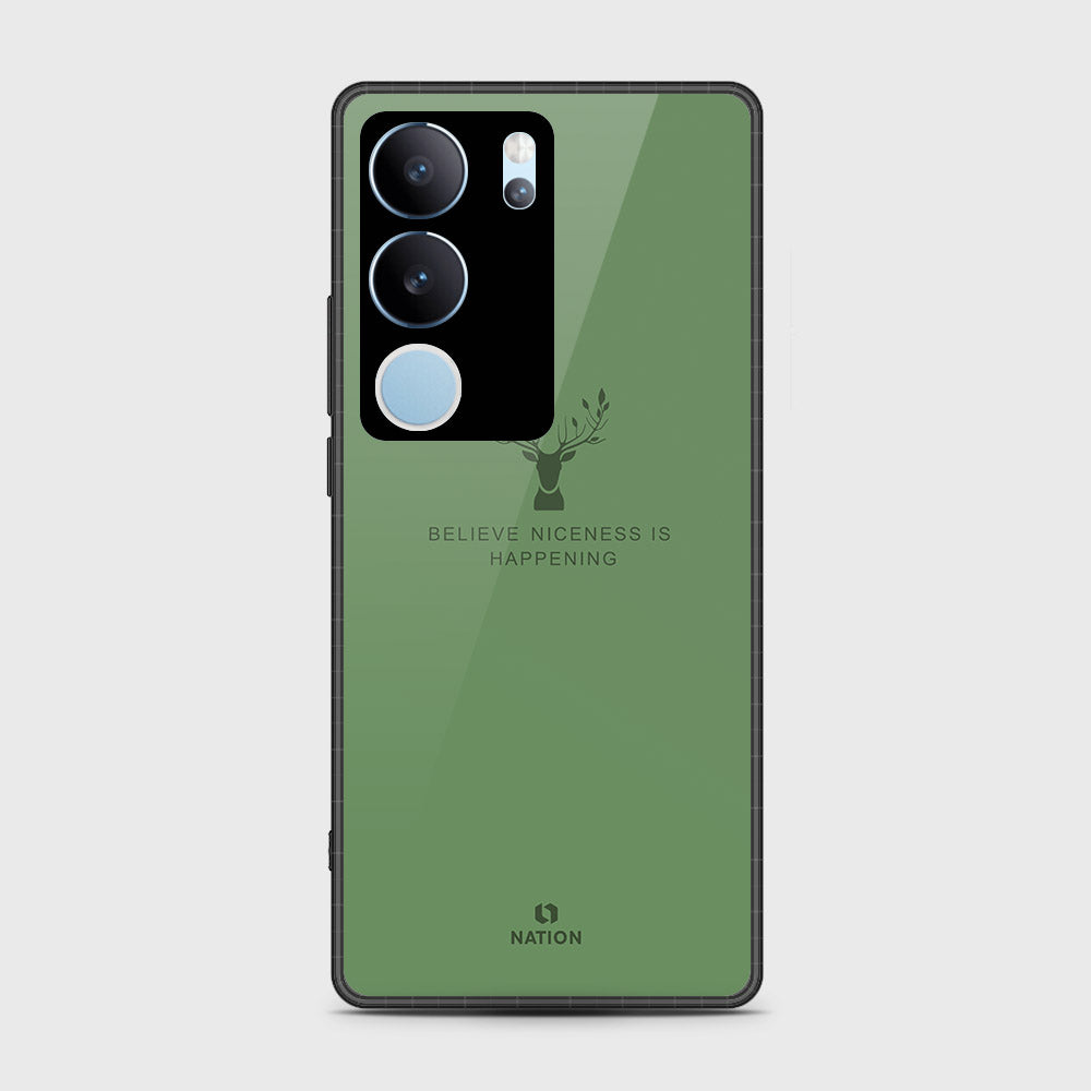 Vivo V29 Cover- Nice Series - HQ Ultra Shine Premium Infinity Glass Soft Silicon Borders Case (Fast Delivery)
