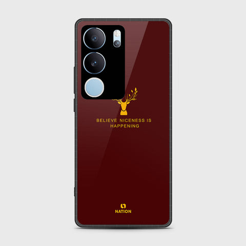 Vivo V29 Cover- Nice Series - HQ Ultra Shine Premium Infinity Glass Soft Silicon Borders Case (Fast Delivery)