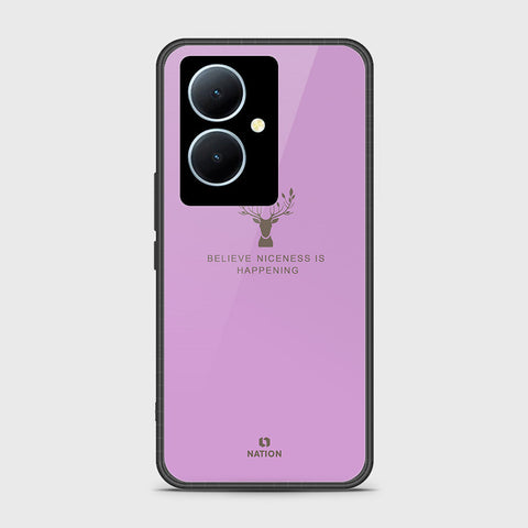 Vivo Y78 Cover - Nice Series - HQ Ultra Shine Premium Infinity Glass Soft Silicon Borders Case