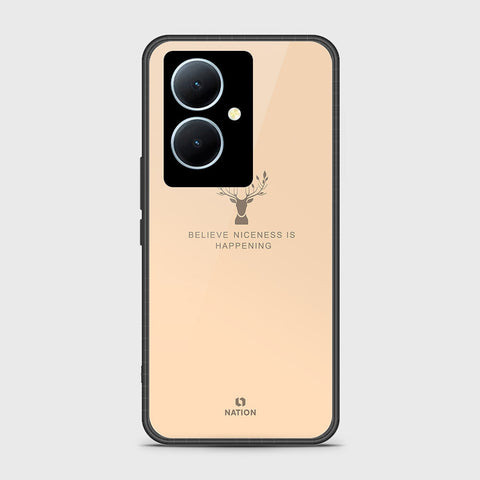 Vivo Y78 Cover - Nice Series - HQ Ultra Shine Premium Infinity Glass Soft Silicon Borders Case