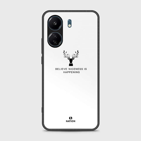 Xiaomi Redmi 13C Cover- Nice Series - HQ Ultra Shine Premium Infinity Glass Soft Silicon Borders Case (Fast Delivery) (SU)