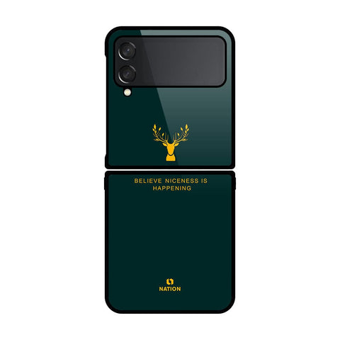Samsung Galaxy Z Flip 4 5G Cover- Nice Series D273 - HQ Premium Shine Durable Shatterproof Case - Soft Silicon Borders ( Fast Delivery )