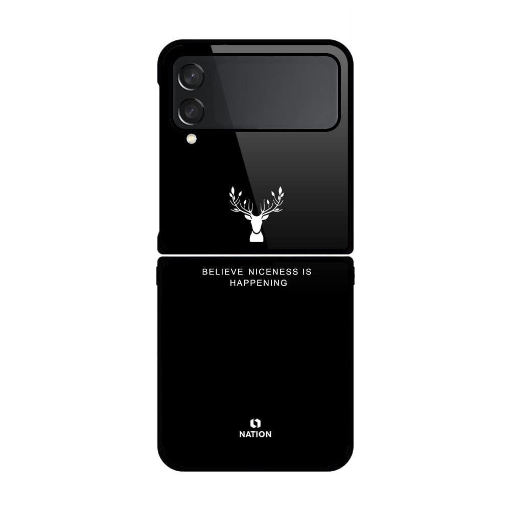 Samsung Galaxy Z Flip 4 5G Cover- Nice Series - D34 - HQ Premium Shine Durable Shatterproof Case - Soft Silicon Borders ( Fast Delivery )