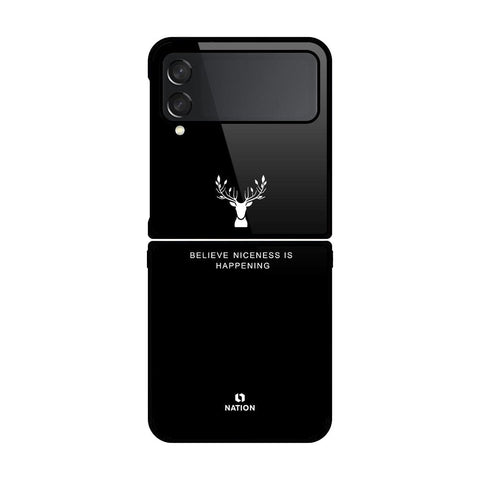 Samsung Galaxy Z Flip 4 5G Cover- Nice Series - D34 - HQ Premium Shine Durable Shatterproof Case - Soft Silicon Borders ( Fast Delivery )