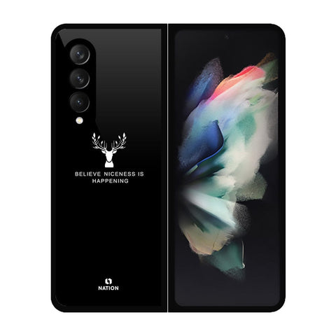 Samsung Galaxy Z Fold 3 5G Cover- Nice Series - D40 - HQ Premium Shine Durable Shatterproof Case - Soft Silicon Borders ( Fast Delivery )